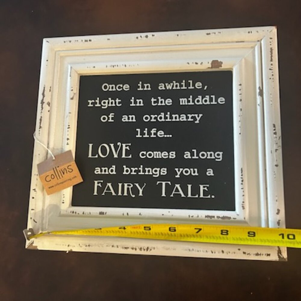 NWT Once in Awhile Distressed Farmhouse Style Wall Art Inspirational Home Decor - Picture 5 of 11
